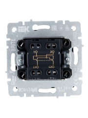 Выключатель перекрестный 1-кл. СП BRITE 10А ВС10-1-3-БрБ шампань IEK BR-V13-0-10-K37 BR-V13-0-10-K37