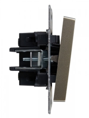 Выключатель перекрестный 1-кл. СП BRITE 10А ВС10-1-3-БрБ шампань IEK BR-V13-0-10-K37 BR-V13-0-10-K37