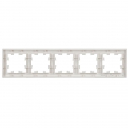 Рамка 5-м BRITE РУ-5-БрБ бел. IEK BR-M52-K01 BR-M52-K01