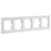 Рамка 5-м BRITE РУ-5-БрБ бел. IEK BR-M52-K01 BR-M52-K01