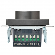 Термостат электронный с индикацией BRITE СП IP20 ТС10-1-БрС сталь IEK BR-RT11-K46 BR-RT11-K46