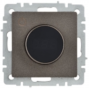 Термостат электронный с индикацией BRITE СП IP20 ТС10-1-БрТБ темная бронза IEK BR-RT11-K45 BR-RT11-K45