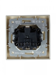 Розетка СП BRITE РСР14-1-0-БрА 16А в сборе с заземл. защ. шторки алюм. IEK BR-R14-16-K47-F BR-R14-16-K47-F