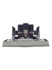 Розетка СП BRITE РСР14-1-0-БрС 16А в сборе с заземл. защ. шторки сталь IEK BR-R14-16-K46-F BR-R14-16-K46-F