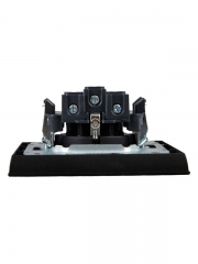 Розетка СП BRITE РСР14-1-0-БрЧ 16А в сборе с заземл. защ. шторки черн. IEK BR-R14-16-K02-F BR-R14-16-K02-F