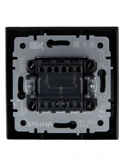 Выключатель 2-кл. СП BRITE ВСР10-2-0-БрЧ 10А в сборе черн. IEK BR-V20-0-10-K02-F BR-V20-0-10-K02-F