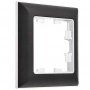 Рамка 1-м BRITE РУ-1-Бр хром/черн. IEK BR-M12-12-2-K23 BR-M12-12-2-K23