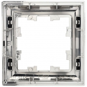 Рамка 1-м BRITE РУ-1-Бр хром/черн. IEK BR-M12-12-2-K23 BR-M12-12-2-K23