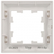 Рамка 1-м BRITE РУ-1-Бр бел./бел. IEK BR-M12-12-K01 BR-M12-12-K01