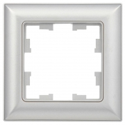 Рамка 1-м BRITE РУ-1-Бр алюм./алюм. IEK BR-M12-12-K47 BR-M12-12-K47