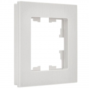 Рамка 1-м BRITE РУ-1-Бр бел. рифленый IEK BR-M12-51-K01 BR-M12-51-K01