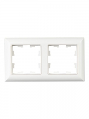 Рамка 2-м BRITE РУ-2-Бр бел./бел. IEK BR-M22-12-K01 BR-M22-12-K01