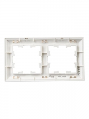 Рамка 2-м BRITE РУ-2-Бр бел./бел. IEK BR-M22-12-K01 BR-M22-12-K01
