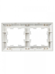 Рамка 2-м BRITE РУ-2-Бр алюм./алюм. IEK BR-M22-12-K47 BR-M22-12-K47