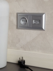 Рамка 2-м BRITE РУ-2-Бр алюм./алюм. IEK BR-M22-12-K47 BR-M22-12-K47