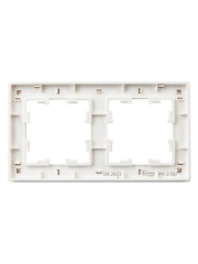 Рамка 2-м BRITE РУ-2-Бр бел. рифленый IEK BR-M22-51-K01 BR-M22-51-K01