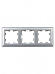 Рамка 3-м BRITE РУ-3-Бр алюм./алюм. IEK BR-M32-12-K47 BR-M32-12-K47