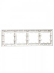 Рамка 4-м BRITE РУ-4-Бр бел./бел. IEK BR-M42-12-K01 BR-M42-12-K01