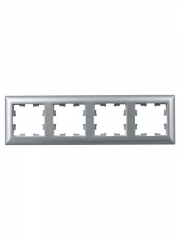 Рамка 4-м BRITE РУ-4-Бр алюм./алюм. IEK BR-M42-12-K47 BR-M42-12-K47