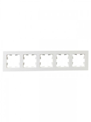 Рамка 5-м BRITE РУ-5-Бр бел. рифленый IEK BR-M52-51-K01 BR-M52-51-K01