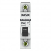 Выключатель автоматический модульный 1п C 40А 4.5кА ВА 47-29 Basic EKF mcb4729-1-40C mcb4729-1-40C