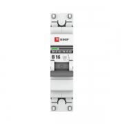 Выключатель автоматический модульный 1п B 16А 4.5кА ВА 47-63 PROxima EKF mcb4763-1-16B-pro mcb4763-1-16B-pro