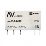Реле промежуточное РП slim 23/1 6А 24В DC AVERES EKF rps-23-1-24DC rps-23-1-24DC