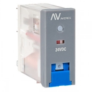 Реле промежуточное с кнопкой и мех. индикацией RPAt 22/2 8А 24В DC EKF rpat-22-2-24DC rpat-22-2-24DC