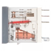 Реле промежуточное с кнопкой и мех. индикацией RPAt 22/2 8А 230В AC EKF rpat-22-2-230AC rpat-22-2-230AC