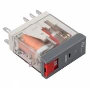 Реле промежуточное с кнопкой и мех. индикацией RPAt 22/2 8А 230В AC EKF rpat-22-2-230AC rpat-22-2-230AC