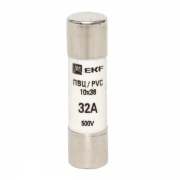 Вставка плавкая цилиндрическая ПВЦ 10х38 32А EKF pvc-10x38-32 pvc-10x38-32