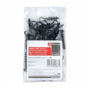 Дюбель-хомут d5х10мм для плоского кабеля черный (уп.100шт) PROxima EKF plc-cd1-5x10b plc-cd1-5x10b