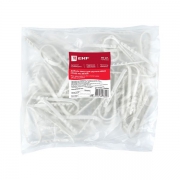 Дюбель-хомут d19-25мм для круглого кабеля бел. (уп.50шт) PROxima EKF plc-ncs50-19x25w plc-ncs50-19x25w