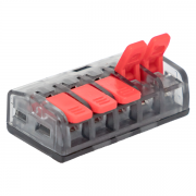 Клемма строительно-монтажная СМК 221-415 5-проводная 0.2-4кв.мм (уп.50шт) PROxima EKF plc-smk-221-415 plc-smk-221-415