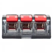 Клемма строительно-монтажная СМК 221-413 3-проводная 0.2-4кв.мм (уп.100шт) PROxima EKF plc-smk-221-413 plc-smk-221-413