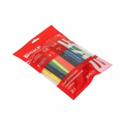 Набор трубок термоусадочных 4/2, 6/3, 8/4, 10/5, 12/6 (7 цветов по 5шт 100мм) PROxima EKF tut-n-4-r tut-n-4-r