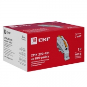 Клемма строительно-монтажная СМК проходная 222-421 1п 0.08-4кв.мм на DIN-рейку (уп.25шт) PROxima EKF plc-smk-421-din plc-smk-421-din