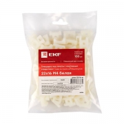 Площадка под хомуты (22х16) с монтажным отверстием М4 бел. (уп.100шт) PROxima EKF pmo-22-16-w pmo-22-16-w