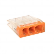 Клемма строительно-монтажная СМК 2273-243 3-проводная 0.5-2.5кв.мм с пастой (блист.5шт) PROxima EKF plc-smk-2273-243b plc-smk-2273-243b