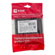 Набор трубок термоусадочных ТУТк клеевые 6/2 нг черн. по 100мм (уп.20шт) PROxima EKF tut-k-n-6 tut-k-n-6