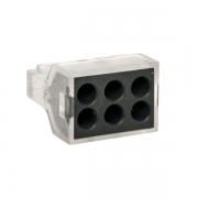 Клемма строительно-монтажная СМК 773-106 6-проводная 1.0-2.5кв.мм (уп.50шт) PROxima EKF plc-smk-106 plc-smk-106