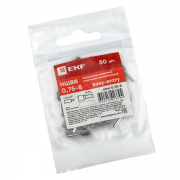 Наконечник штыревой втулочный изол. НШвИ 0.75-8 (уп.50шт) EKF nhvi-0.75-8 nhvi-0.75-8