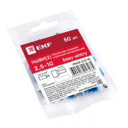 Наконечник штыревой втулочный изол. НШвИ(2) 2.5-10 (уп.50шт) EKF nhvi2-2.5-10 nhvi2-2.5-10