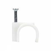 Скоба крепежная круглая с гвоздем d12мм пластик. (уп.50шт) EKF plcn-sr-12 plcn-sr-12