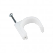 Скоба крепежная круглая с гвоздем d20мм пластик. (уп.50шт) EKF plcn-sr-20 plcn-sr-20