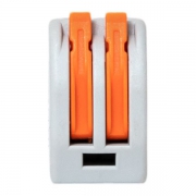 Клемма строительно-монтажная СМК 222-412 2-проводная 0.08-2.5кв.мм с рычагом (уп.100шт) PROxima EKF plc-smk-412 plc-smk-412