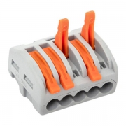 Клемма строительно-монтажная СМК 222-415 5-проводная 0.08-2.5кв.мм с рычагом (уп.100шт) PROxima EKF plc-smk-415 plc-smk-415