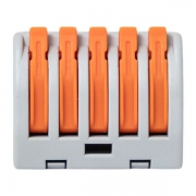 Клемма строительно-монтажная СМК 222-415 5-проводная 0.08-2.5кв.мм с рычагом (уп.100шт) PROxima EKF plc-smk-415 plc-smk-415