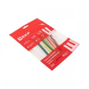 Набор трубок термоусадочных тонкостен. 2/1 (7 цветов по 3шт 100мм) EKF tut-n-2 tut-n-2