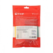 Набор трубок термоусадочных тонкостен. 16/8 (7 цветов по 3шт 100мм) EKF tut-n-16 tut-n-16